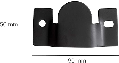 Gancio Connettore a Incastro per Divani, Mobili, Mensole, 20 Pezzi [10 Coppie di Ganci], Agganci in Metallo per Appendere Cornici Quadri e Specchi a Parete, Metallico, Colore Cromato, 96x50mm - Honorern