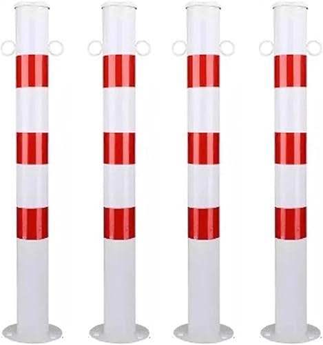 coni stradali paletti delimitazione/dissuasore pa Dissuasori di Sicurezza in Acciaio Confezione da 2/4, Barriera di Sicurezza Durevole Altezza 30 Pollici ， Colonna di Avvertimento Rimovibile for Il P - Honorern