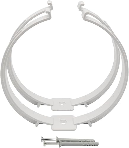 La Ventilazione STVC2150B n. 2 Collari fermatubo con Viti e Tasselli per Tubo Aerazione Canalizzata, diametro 150 mm - Honorern