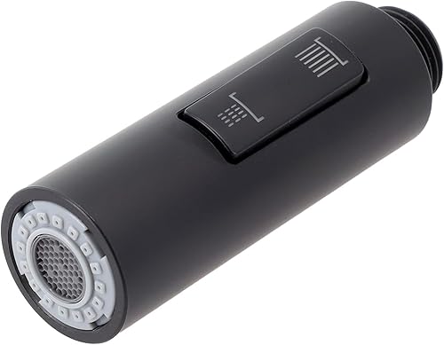 Ugello spray nero estraibile per rubinetto della cucina, modalità di spruzzo centralizzata e iniezione, ABS - Honorern