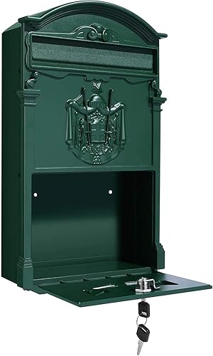 Kippen 10006CV - Cassetta Postale Modello 'REGIUS' di Colore Verde. Dimensioni: 410x90x260mm. - Honorern