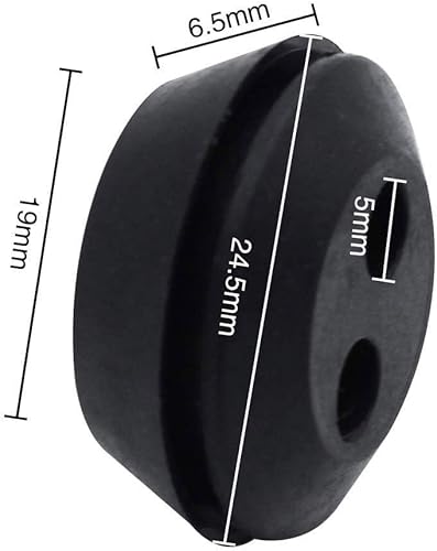 6 occhielli in gomma, per serbatoio del carburante, tagliasiepi e tagliasiepi, con un design a doppio foro per applicazioni tagliasiepi - Honorern