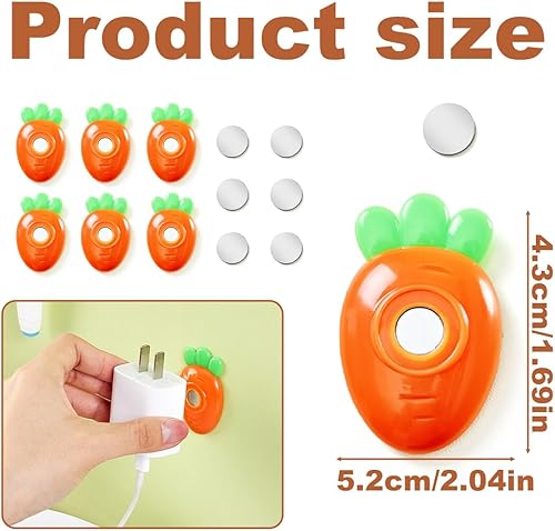 6 Pezzi Supporto Magnetico per Telecomando, Porta Telecomandi da Parete, Porta Telecomandi Magnete Forte, Porta Telecomando da Muro Per TV Telecomando Presa di Ricarica - Honorern