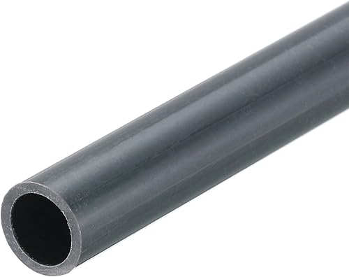 QUARKZMAN Tubo Rigido Rotondo in PVC 6mm ID 8mm OD 8' Lunghezza Grigio Scuro ad Alta Resistenza per Tubi d'Acqua, Artigianato, Guaina Cavi - Honorern