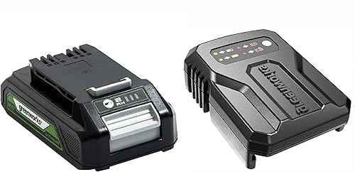 Greenworks Batteria 24V 2Ah agli Ioni di Litio e Caricabatterie Universale - per Attrezzi da Giardino ed Elettroutensili 24V, Carica in 60 Minuti, Batteria G24B2 e Caricabatterie - G24UCC - Honorern