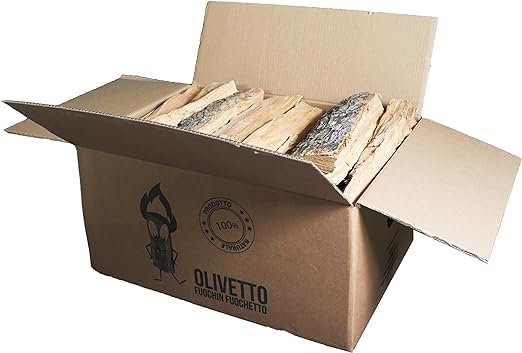 Legna da ardere di ulivo - per camino, stufa, barbecue - su bancale a perdere (50 kg) - Honorern