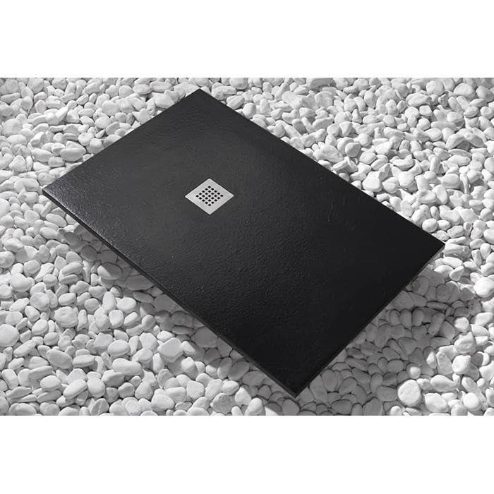 Piatto Doccia Line 70x160 BIANCO slim alto 3cm bianco In Marmoresina e Piletta Inclusa TUTTE le MISURE Disponibili - Honorern