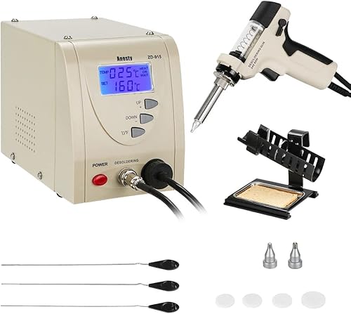 ANESTY - Serie ZD-915, Stazione di saldatura/dissaldante per pompa a vuoto Iron Gun, 230 V, 140 W, professionale - Honorern