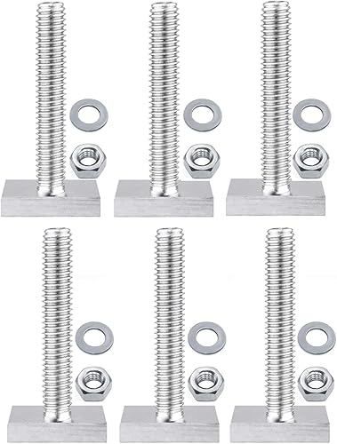 Viti Zigrinate M6 Inox Viti Testa Zigrinata a Forma Filettatura Phillips Viti Cilindro Morsetto Scanalatura T Viti Autofilettanti Testa Tappo Bullone a T Scanalatura Strumento Fastener Filetto 6 Pezzi - Honorern