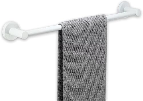 Portasciugamani da Bagno, Porta Asciugamani da Parete in Acciaio Inossidabile, 30 cm 40 cm 50 cm 60 cm 70 cm 80 cm Opzionale, Bianco (Size : 30cm) - Honorern