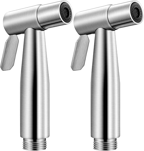 Set di 2 testine spray per bidet a mano in acciaio inox per bagno e pulizia di cucina e servizi igienici - Honorern