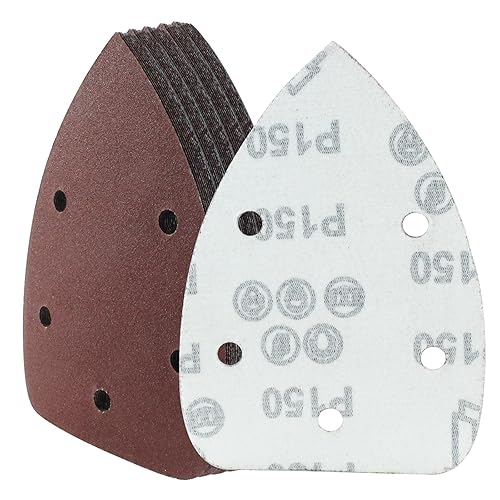 25 fogli di carta vetrata per levigatrice a mouse, grana 1000, 5 fori, per levigatrice per mouse, levigatrice per mouse, levigatrice per mouse, per levigatrice da 140 mm - Honorern