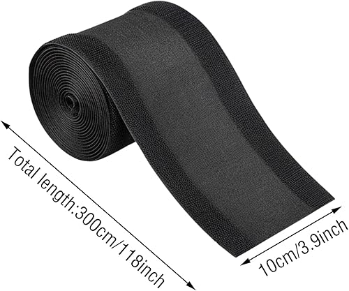 Tappetino Protettivo per Cavi Impermeabile, Tappetino di Sicurezza per Ufficio e Magazzino Facile da Pulire, Tappetino per Cavi da Pavimento Antiscivolo, Veloce e Facile, Nero (10 x 300 cm) - Honorern