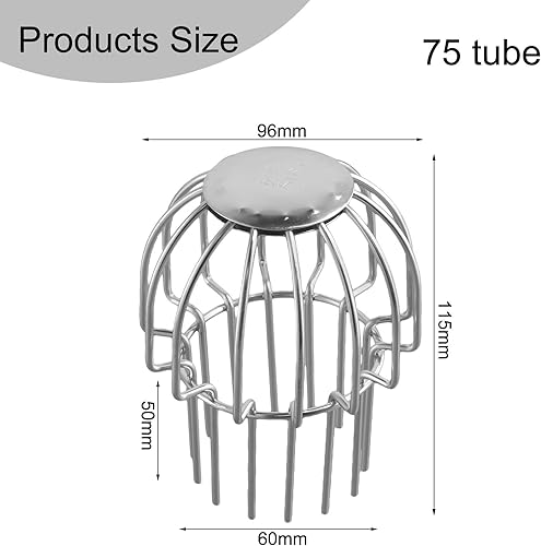 Protezione per grondaia in acciaio inox, espandibile, per grondaie, grondaie, grondaie, grondaie, grondaie (110 mm) - Honorern