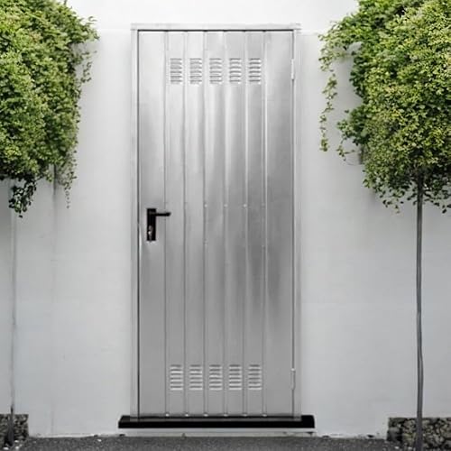 Porta Reversibile Multiuso per Cantina in Acciaio zincato con Maniglia - 80x200 cm - Honorern