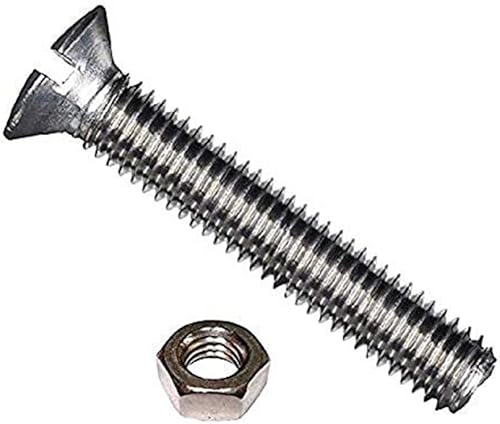 Bulk Hardware BH06046 macchina vite Bzp Whitworth testa rotonda, 3/16 x 2.1/2, set di 20 pezzi - Honorern