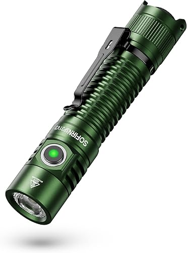 Sofirn SP31 V3.0 Torcia Led Ricaricabile Super Luminosa Torcia 2000 lumen, Potente Professionale Tattica Torcia con 8 modalità, per esterni, casa, emergenza, impermeabile IPX8 - Honorern