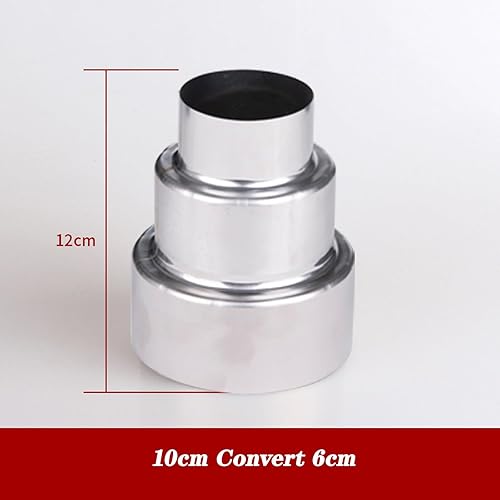 Riduttore Per Canna Fumaria In Acciaio Inossidabile, Tubo Riduzione Stufa da 80 mm su 70 mm in Acciaio Adattatore Per Stufa Per Il Collegamento Di Condotte Di Conversione - Honorern