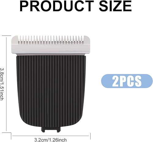 2 Pezzi Lame di Ricambio per Manscaped, Elettrico Sostituzione Lame Tagliacapelli Snap-in Sostituzione Lama Tagliacapelli Compatibile con Manscaped Rasaerba 4,0/3,0/2,0 - Honorern