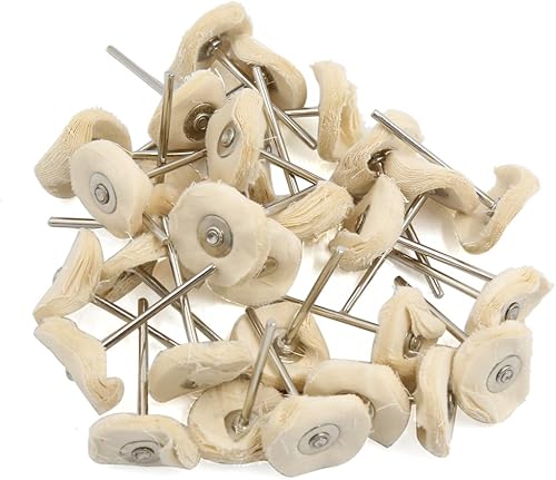 30 pezzi con gambo rotondo 25mm x 3mm in cotone miscelatore per lucidatura dei gioielli ID: 604917 - Honorern