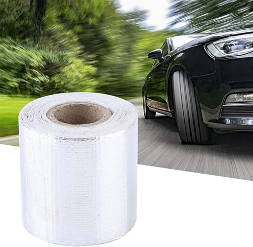 Scudo termico, 5m * 5cm auto foglio di alluminio adesivo riflettente calore scudo avvolgere nastro (argento) - Honorern