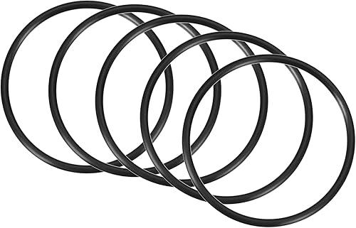 90mm x 82mm x 4mm Nitrile Gomma O-Rings x 5pz Rotondo Guarnizione Rondella per Rubinetto Idraulica Riparazione Sigillatura Connessione [Nero] - Honorern