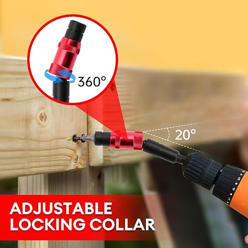 Kit Portainserti Magnetici con Sgancio Rapido, Ideale per Avvitatori e Trapani in Spazi Angusti e Angoli, Porta Inserti Magnetico, Accessori Professionali per Lavori di Cartongesso e Avvitature - Honorern