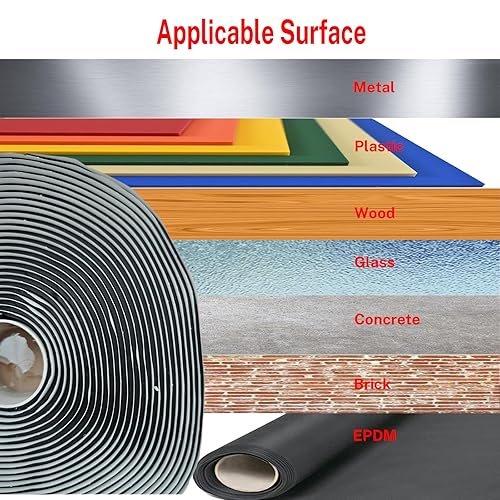 Nastro sigillante butilico impermeabile, nastro sigillante butilico su entrambi i lati, per rattoppare il tetto di camper, barche, finestre, stucco, 19 mm x 10 m x 3 mm di spessore, nero - Honorern