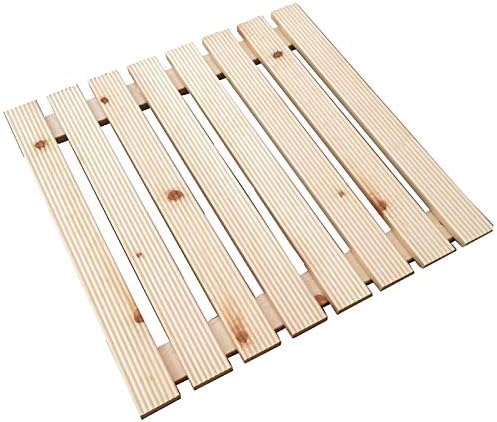 Pedana Doccia 58x58 in Legno di Pino C.m. per Piatto Doccia 80x80 - Honorern