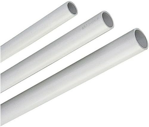 Tubo rigido canalina passacavi Pvc impianto eletttrico esterno muro Barra 2 metri (3, Ø 16 mm) - Honorern