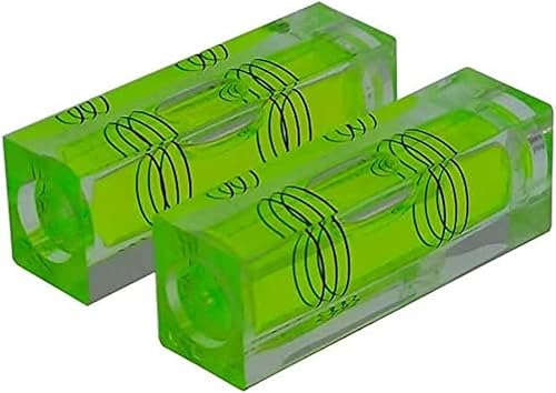 Alta Precisione Mini Livello Bolla Piccola Bolla Orizzontale Tre Linea Orizzontale Livello Perla Magnetometro 2PCS (con Magnete) - Honorern