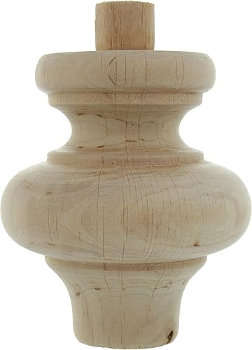 PIEDI PER MOBILI ART. 53014 IN LEGNO DI ONTANO - 4 PZ. 95x118 - Honorern