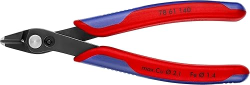 Knipex Electronic Super Knips Xl Brunita, Rivestiti in Materiale Bicomponente 140 Mm 78 61 140 - Honorern