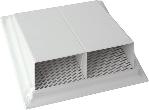 La Ventilazione CPR2424B Cappetta Antivento 240x240 mm con Rete Antinsetti, Bianco - Honorern
