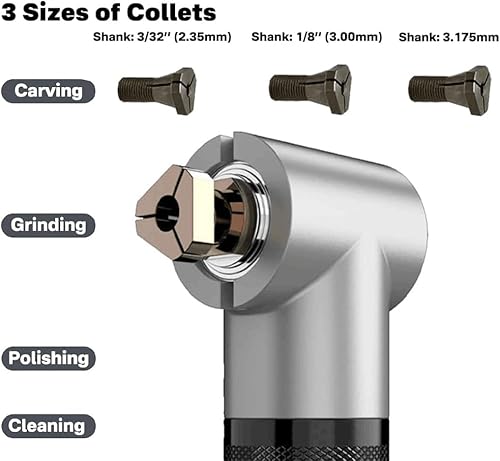 350W Smerigliatrice Elettrica Levigatrice Lucidatrice Strumento di Rettifica Per Rettifica di Contorni, Taglio, Incisione, Lucidatura, Fresatura, 6 Velocità Variabile, 15000 RMP - Honorern