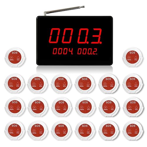 Pulsante Chiamata Casa di Riposo | Pulsante Chiamata Casa di Cura, Pulsante Chiamata Infermiera, Campanello Emergenza Anziani,Chiamata Infermiere, Campanelli Letto| Con 20 Pulsante di Chiamata - Honorern