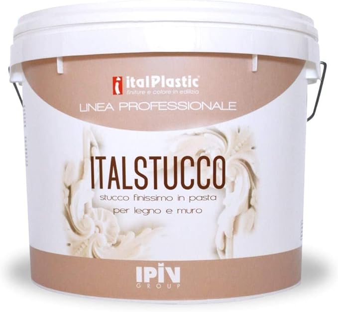 Stucco, Malta,in pasta Bianco. Riempitivo,autoadesivo,extrafine per interni 0,5 Kg - Honorern