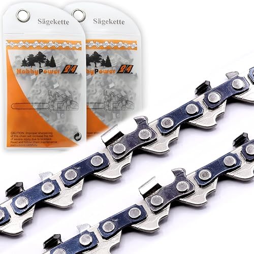 2 catene di ricambio per motosega 1/4', 1,1 mm, 28 TG, 10 cm, compatibili con Stihl GTA 26, catena per seghe a batteria, sostituisce 3670000028 - Honorern