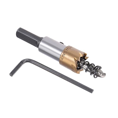 1pz Sega a Tazza - [27mm] HSS (Acciaio ad Alta Velocità) 4341 Trapano Taglia Fori per Utilizzo Acciaio Inossidabile Alluminio Metallo Legno Plastica Rivestimento Titanio - Honorern