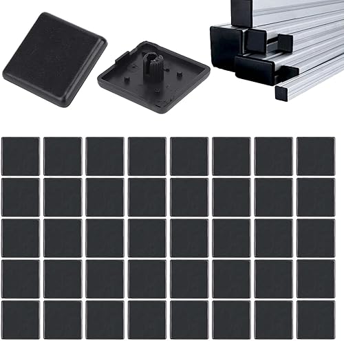 40 Pezzi Tappi per Tubi Rettangolari,Tappi in Plastica per Tubi Quadri, Tappi per Tubi Quadrati Interno 30x30mm,per Piedi Tubulari Quadrati di Mobili Sedie Scrivania Tappo Tappi Terminali In Plastica - Honorern