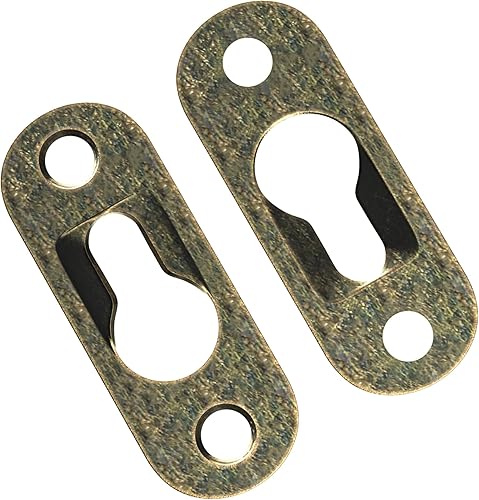 30 Pezzi Immagine Buco della Serratura Appendere Piastra, Cornice Appendere Staffe Fibbie e 60 Viti - Honorern