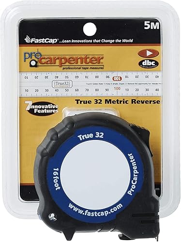 Fastcap pmmr-true32 Pmmr TRUE32 5 m, metrico/metrico Reverse nastro di misurazione per sistema di 32 mm - Honorern