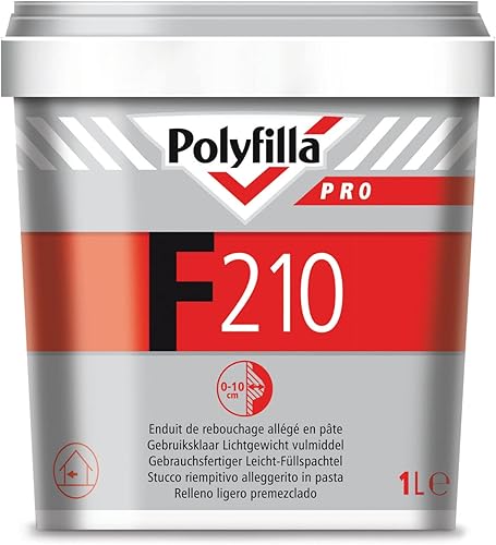 F210 Stucco Riempitivo Alleggerito per Interno, in Pasta, 1 kg - Honorern