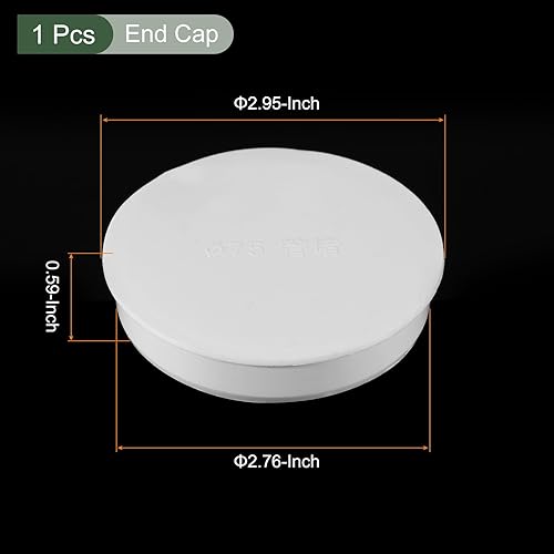 YOKIVE Tappo per Foro, Inserto Tondo Pvc per Tubo, Ottimo per Proteggere Tubi (Bianco, 70mm Od) - Honorern