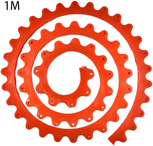 Sagoma curva flessibile in polimero per lavorazione del legno, 1 m/2 m, guida rossa per taglio di assi di legno di forme complesse (2 m) - Honorern