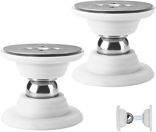 Fermaporta magnetico, 2 pezzi, per esterni, senza necessità di trapano, con colla forte e viti, fermaporta per camper, rimorchi, scomparti per barca, carico bianco - Honorern