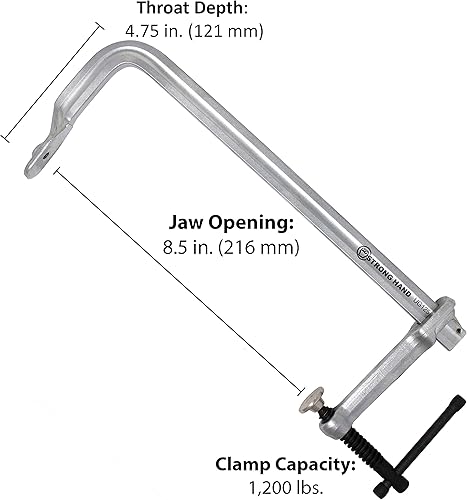 UG85 Medium Duty Utility clamp with Capacity 1200-poundpressure, 21,6 cm - Honorern