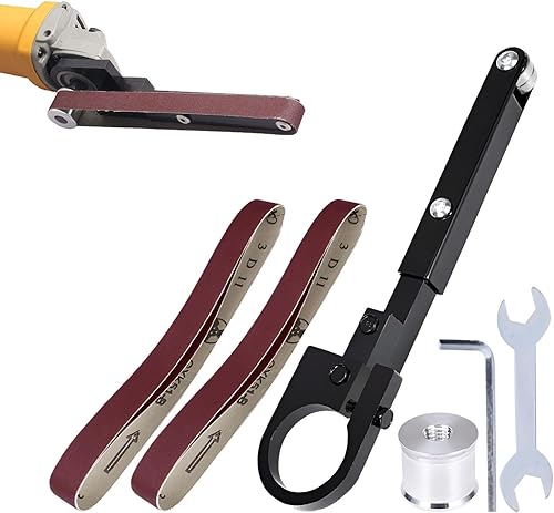 Macchina per levigatura angolare a nastro per sabbia, adattatore per levigatrice a nastro per smerigliatrice angolare | Macchina per nastro di sabbia modificata | Accessorio per lucidatura tubi s - Honorern