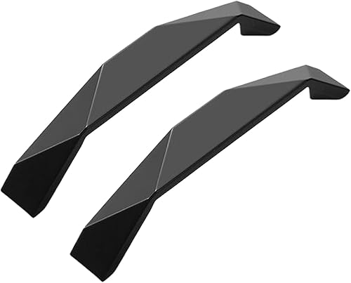 Confezione da 2 pomelli per ante in lega di zinco, maniglie nere per armadietti da cucina, camera da letto, bagno, credenza, maniglia in metallo, distanza tra i fori 32 mm - Honorern