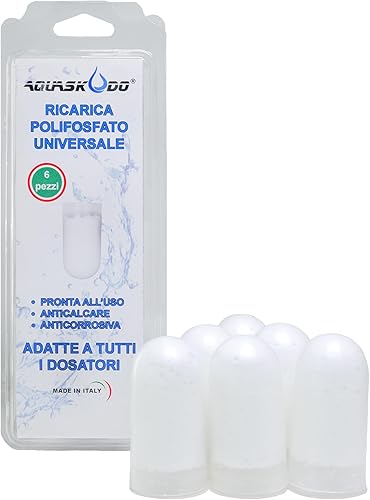 Polifosfati per Caldaia Ricarica - Cartucce Universali per Filtro Anticalcare Made in Italy - 6 Ricariche Polifosfati per Caldaie - Honorern